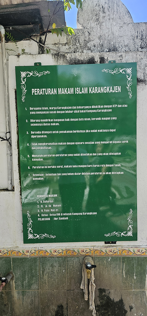 Peraturan Makam Karangkajen