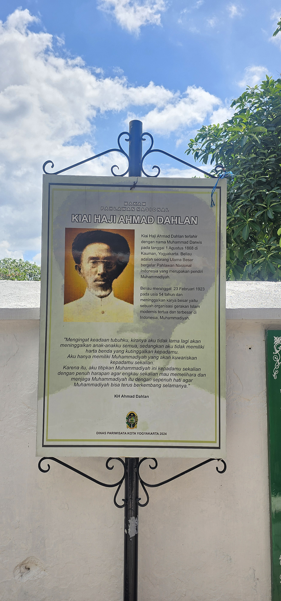 Tentang KH Ahmad Dahlan dari Dinas Pariwisata DinPar Jogja 20260501_124030
